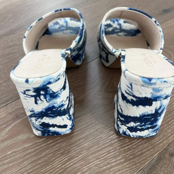 Cecelia New York Plexy Platform Sandal - Blue Marble - Picture 5 of 6